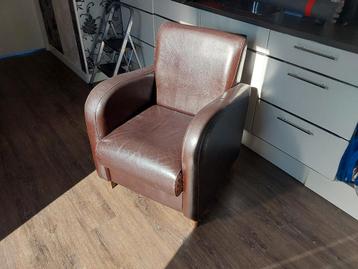 Leren fauteuil. GRATIS  ophalen