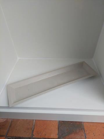 Modern grijs kaarsenplateau - Langwerpig design