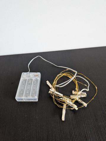 LED Lichtslinger met Knijpers op Batterijen