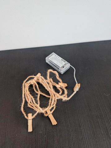 Lichtslinger met knijpers voor foto's of decoratie