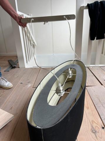 Eetkamerlamp - Eclips vorm - Zwart