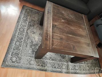 Houten Salon tafel vierkant VANAVOND GRATIS OP TE HALEN