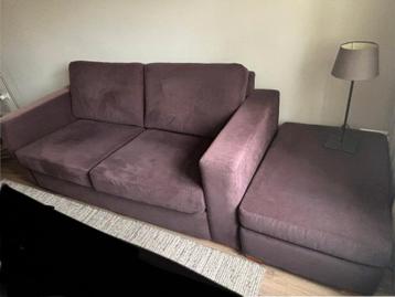 Bank en hokker grijs 180x80