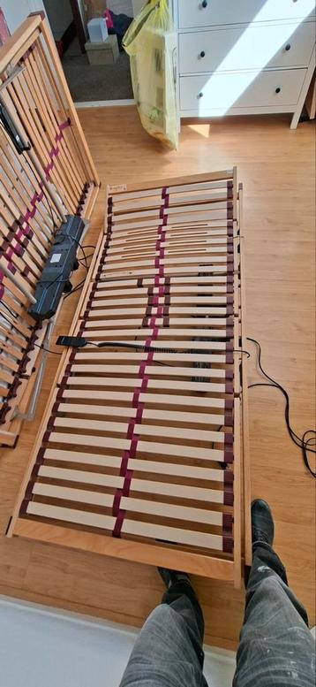 Bossflex electrisch verstelbare lattenbodem 2 stuks 90x200
