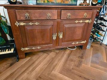 Houten dressoir met lades en deuren -140x83x43 cm