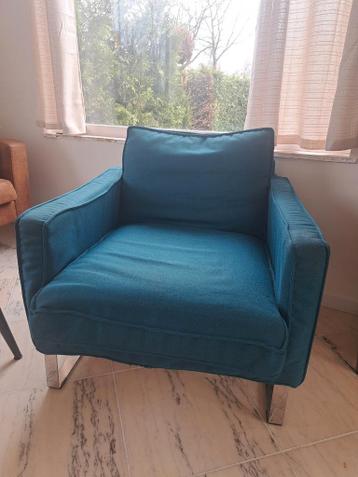 Gratis Ikea stoel met wasbare petrolkleur hoes