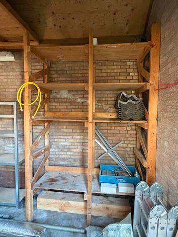 Houten stellingkast - 270x176x68 cm