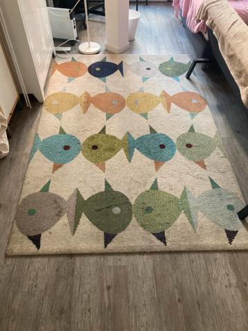 Dik tapijt met vissenpatroon - 1x2 meter