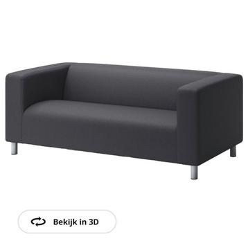 GRATIS Klippan bank met grijze hoes