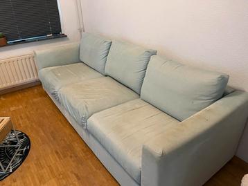 3-zitsbank met afneembare hoezen, stevig en in goede staat