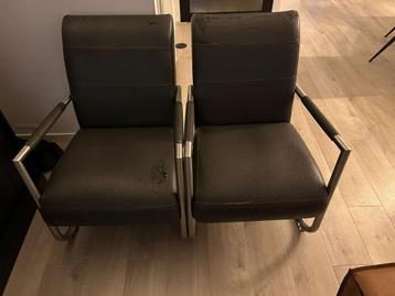 Gratis afhalen: 2 antraciete fauteuils van Henders en Hazel
