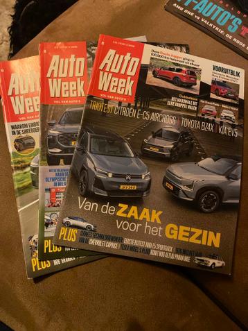 Auto Week tijdschriften - Nummers 5, 8 en 9