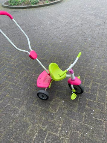 Driewieler fietsje met duwstang