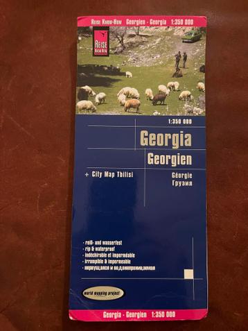 Wegenkaart Georgië + Stadskaart Tbilisi 1:350.000