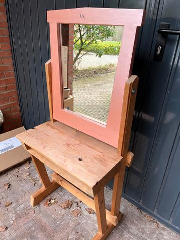 Gratis Kinder Kaptafel met Spiegel - Hout