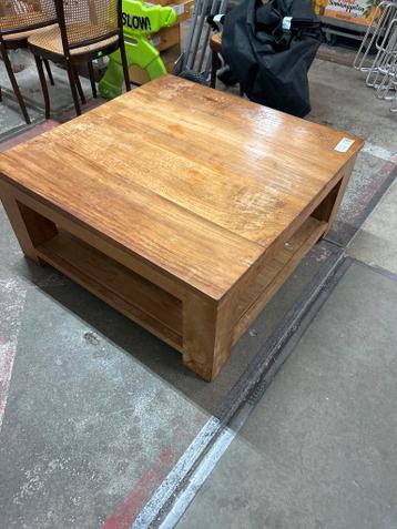 Teakhouten salontafel - 100x100x45 cm