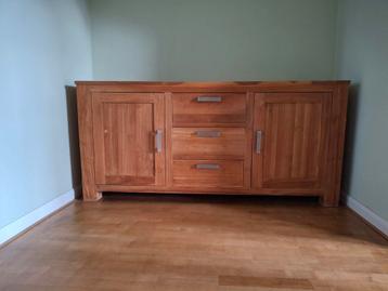 Houten dressoir/kast met lades en deuren
