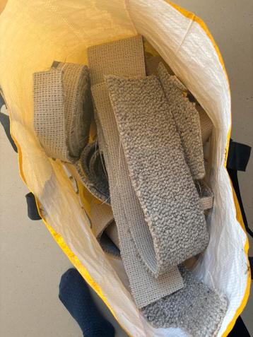 Gratis reststukken tapijt voor hobby of klusproject