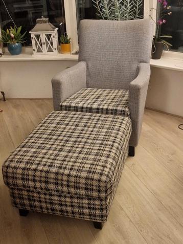 GRATIS stoel met poef!