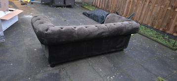 Stijlvolle groene  Chesterfield bank - 2-zits bank