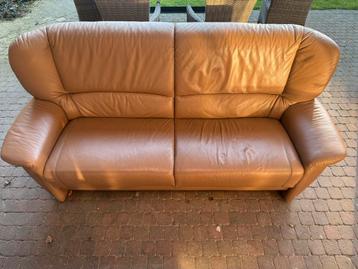 Comfortabele Leren Driepersoonsbank