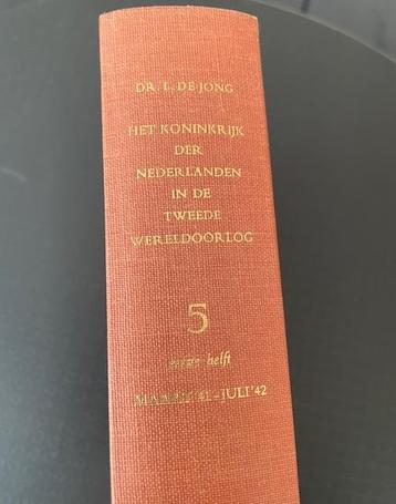 Vijfde deel, eerste helft, serie dr. L. De Jong