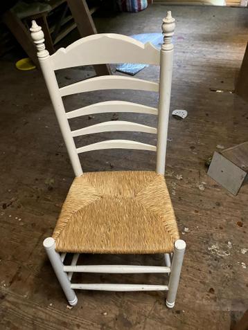 Oudhollandse stoel met biezen zitting