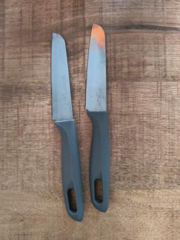 2 gebruikte messen, Livarno Home, RVS