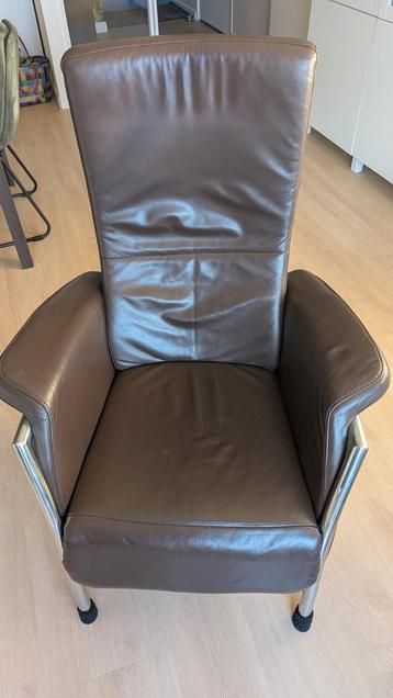 Leren relax fauteuil - Bruin