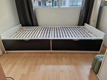 eenpersoonsbed met Opberglades, Ikea