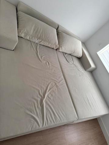 Comfortabele beige slaapbank - Ideaal voor logees