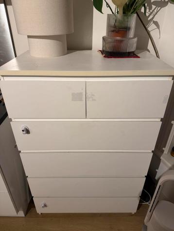 Ikea Malm Commode - Wit met 4 lades