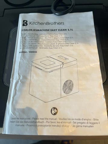 Ijsblokjesmachine 2,1L met zelfreiniging - Kleine blokjes