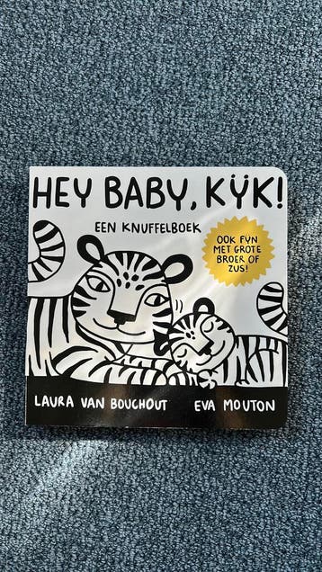Babyboekje zwart/wit, zgan