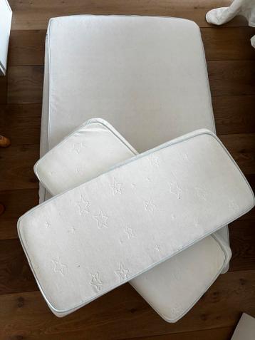 Matrassen voor groeibed 80 cm breed (2x 35cm, 1x 130cm)