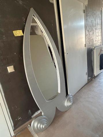 Unieke design spiegel, zilverkleurig, GRATIS Op te halen