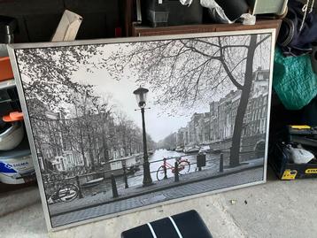 Ikea schilderij gracht met fiets
