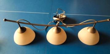 Gratis hanglamp met 3 glazen kappen