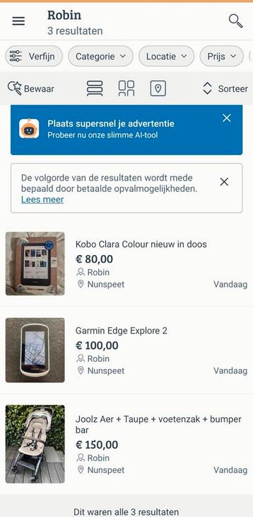 Garmin explore 2 kobo clara joolz aer