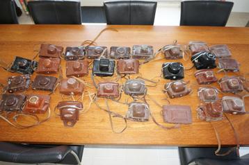 Gratis leren paraattassen voor vintage cameras