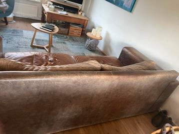 Gratis leren 3 zitsbank