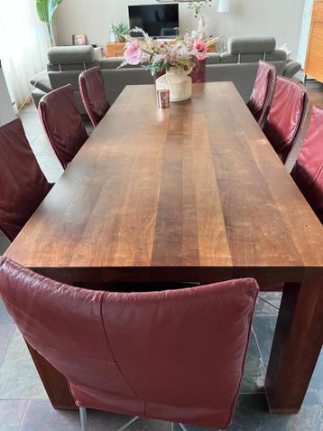 Massief kersenhouten eettafel. Gratis afhalen
