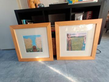 2 houten wissellijsten.