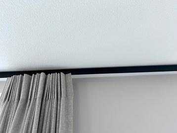 Gordijnrails zwart 308cm GRATIS