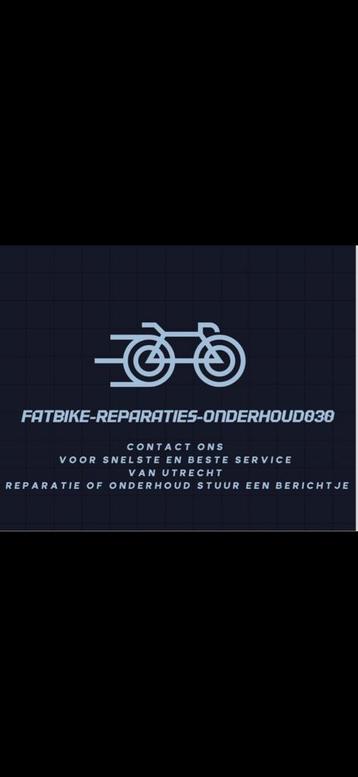 Fatbike onderhoud/reparaties