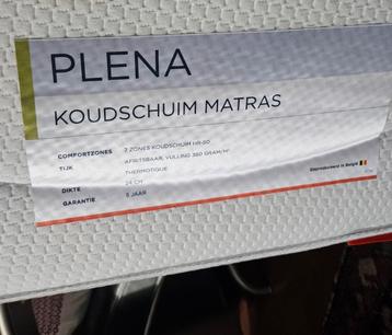Plena Koudschuim Matras 90x200 cm - 3 jaar oud