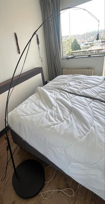 Ikea regolit - Staande boog vloerlamp op zwarte voet