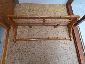 Houten wandkapstok - 96x30x33 cm