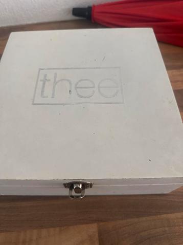 Wirte houten theedoos met 6 vakken