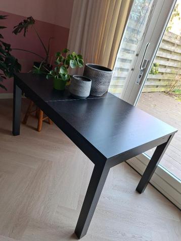 Uitschuiftafel zwart